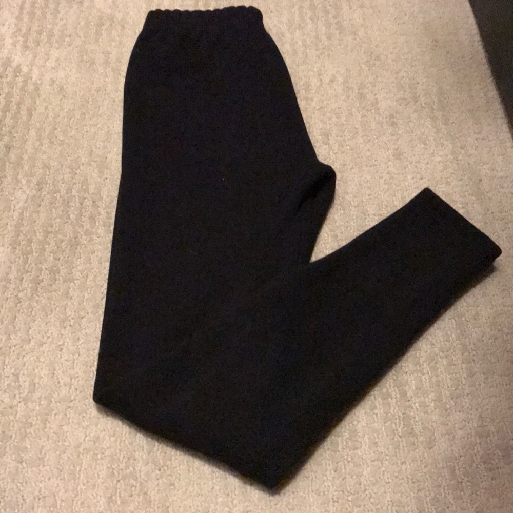 Black fleece lined legging